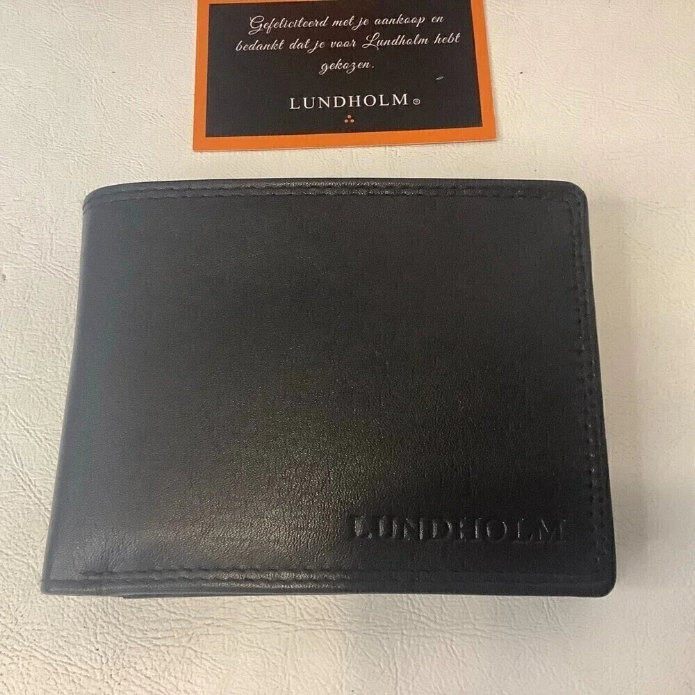 New Lundham Leather Wallet Scandinavian Design 4.75